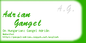 adrian gangel business card